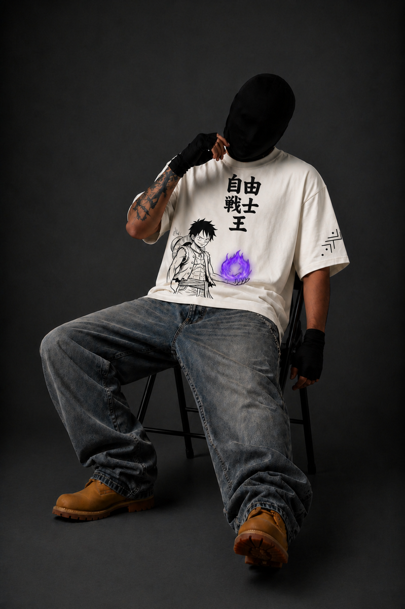 Luffy Elbaph Arc Oversized T-Shirt — 3